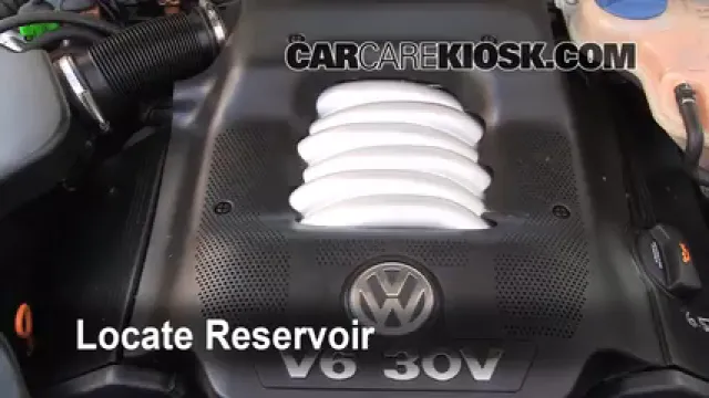 2004 Volkswagen Passat GLX 2.8L V6 Wagon Liquide essuie-glace Ajouter du liquide